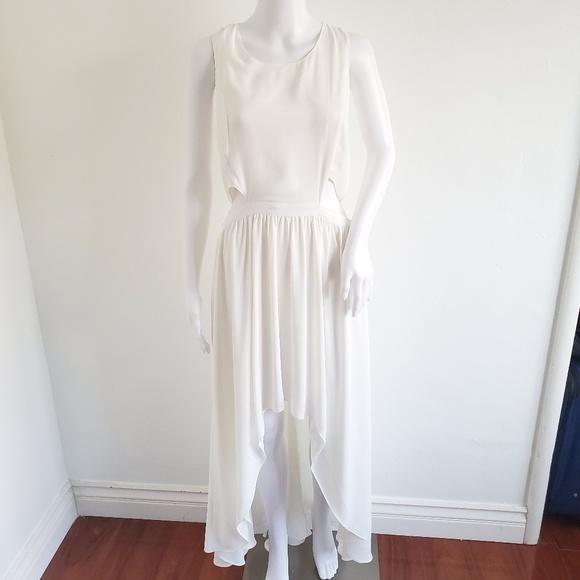 Lovers + Friends Dresses & Skirts - Lovers +Friends Cut Out Hi Low Maxi Dress Size L